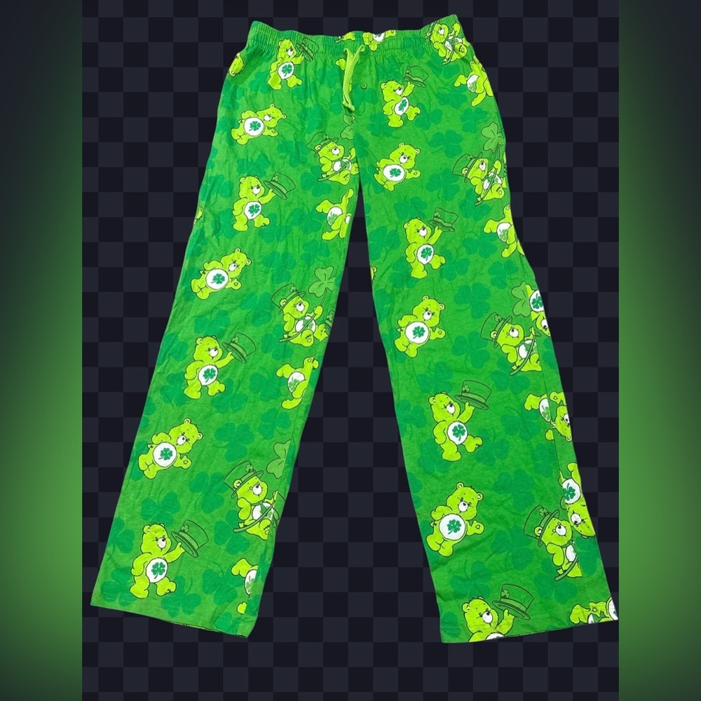 Care Bears Green Shamrock Pajama Bottoms - Picture 3 of 6